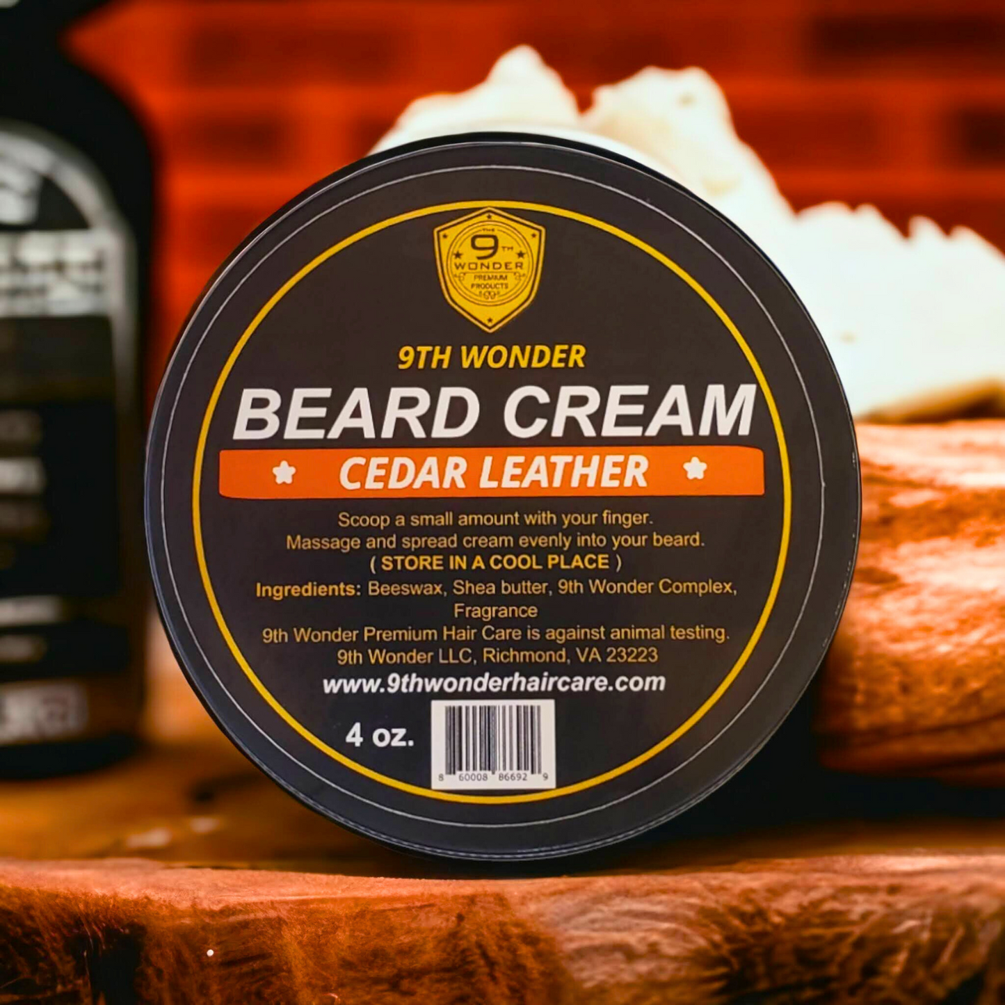 Cedar Leather Beard Cream
