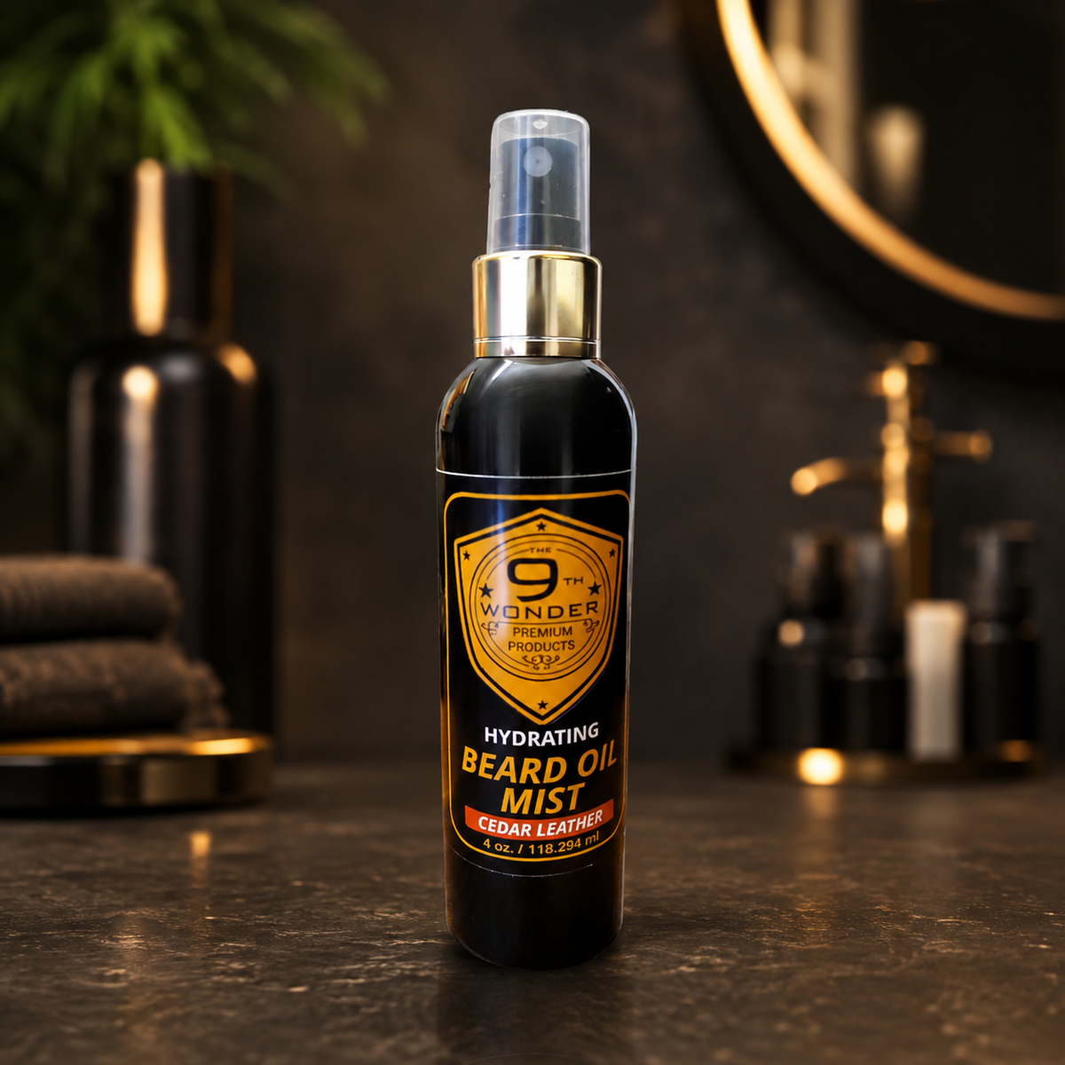 Cedar Leather Beard Oil