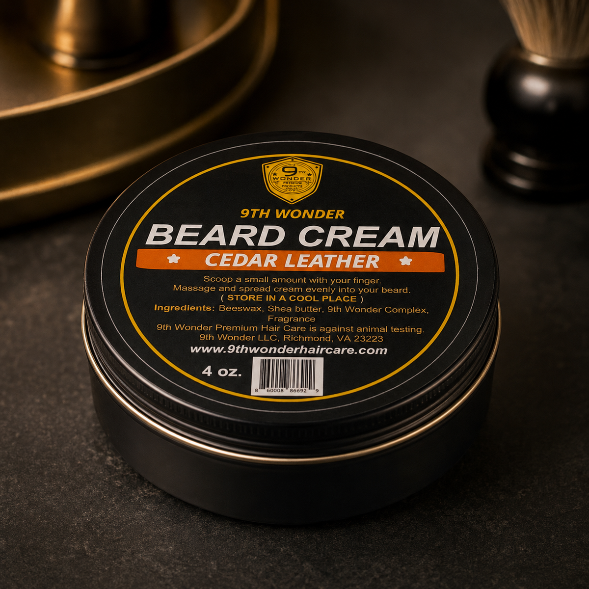 Cedar Leather Beard Cream